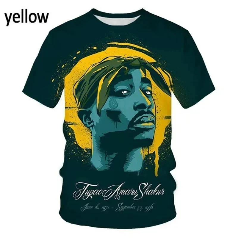 Футболка мужская с 3D-принтом круглым вырезом и