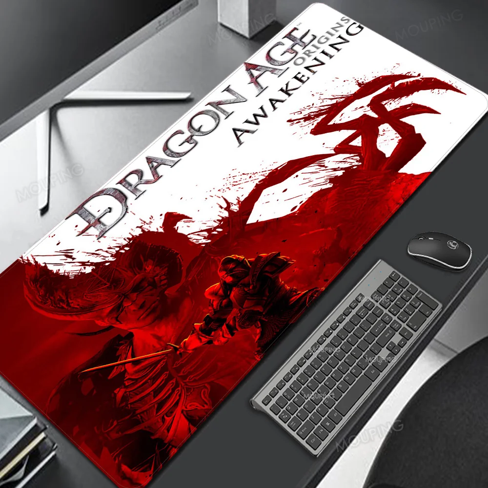 

Dragon Age Ergonomic Mousepad Keyboard Gaming Mouse Pad 900x400 Carpet for Laptop Wrist Rest Overlord Computer Desk Accessories