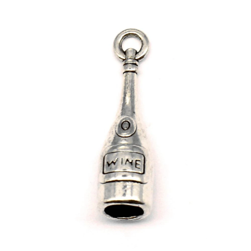

5 pieces 7x27mm Wine Bottle charms Jewelry making best gift