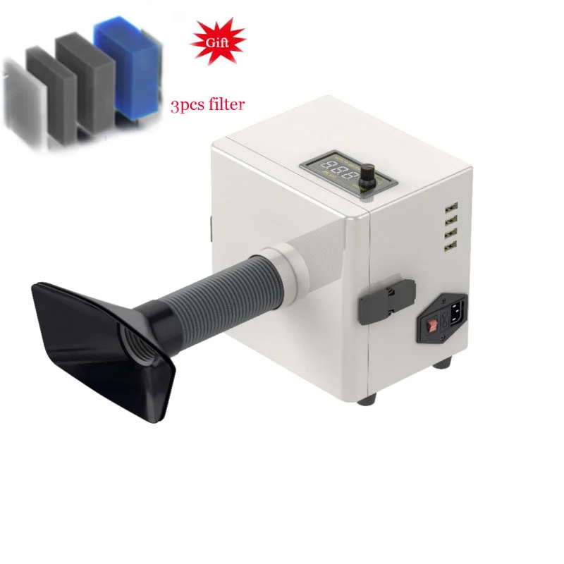 

High Suction Efficient Purification Smoking Instrument Solder Cleaner Fume Extractor Air Cleaner Large Bell Mouth BGA PCB Repair