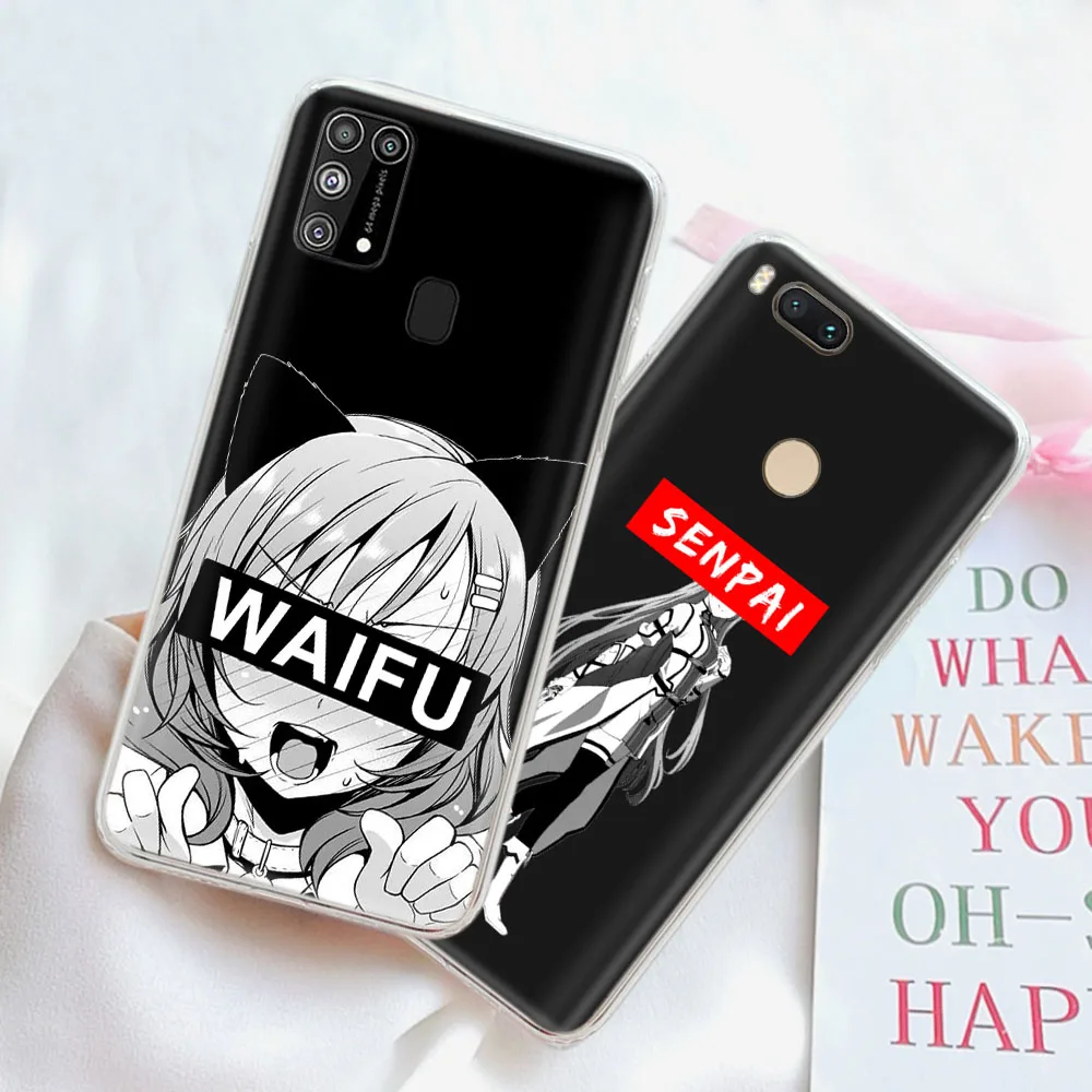 

Senpai Waifu Transparent Case for Infinix Note 6 7 8 8I Lite S5 Smart 4C 4 Zero X NEO 6 Pro