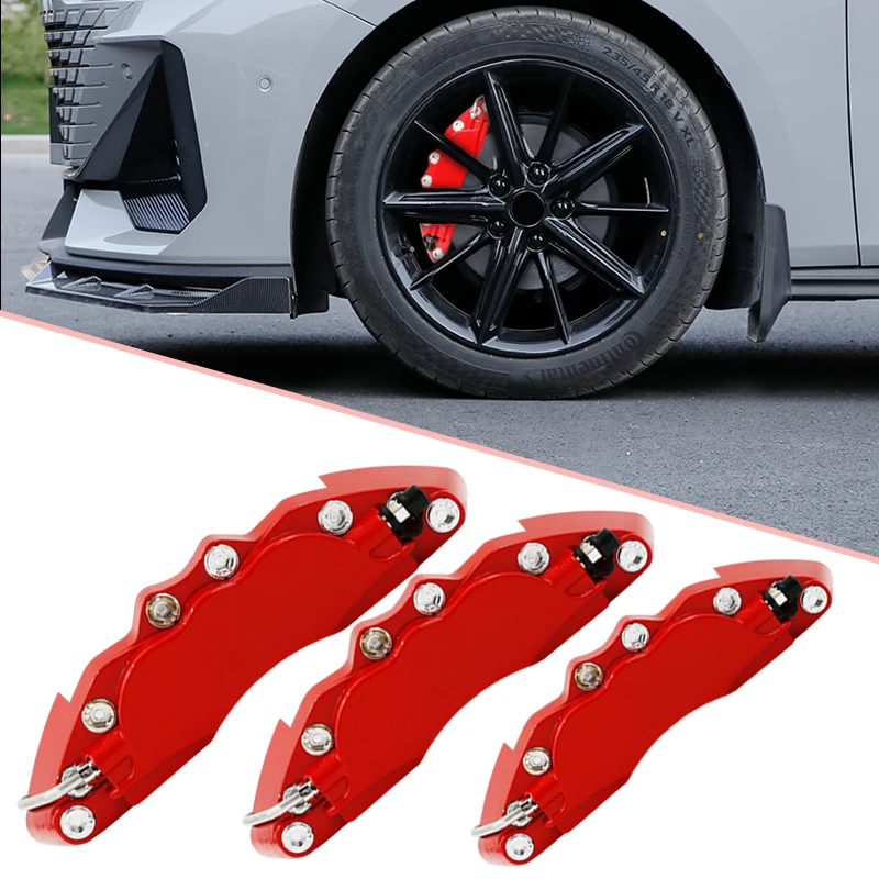 

2 PCs/set Universal Car Brake Caliper Cover Brake Caliper Car Wheel Brake Durable Aluminium Alloy 3D Brake Calliper Auto Modife