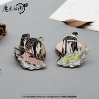anime grandmaster of demonic cultivation wei wuxian lan wangji cosplay metal badge officical brooch pin cartoon collection gifts