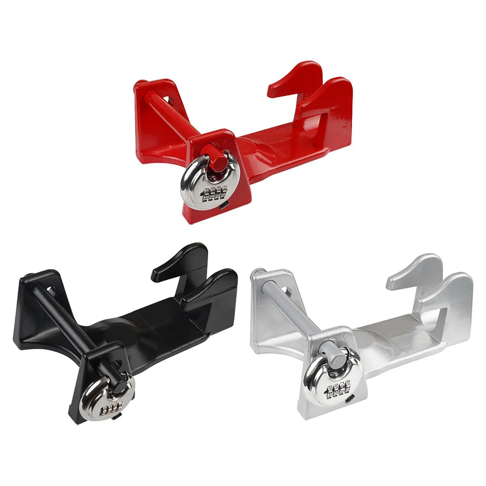 Универсальный замок сцепного устройства прицепа на гибкой стойке с кодовым