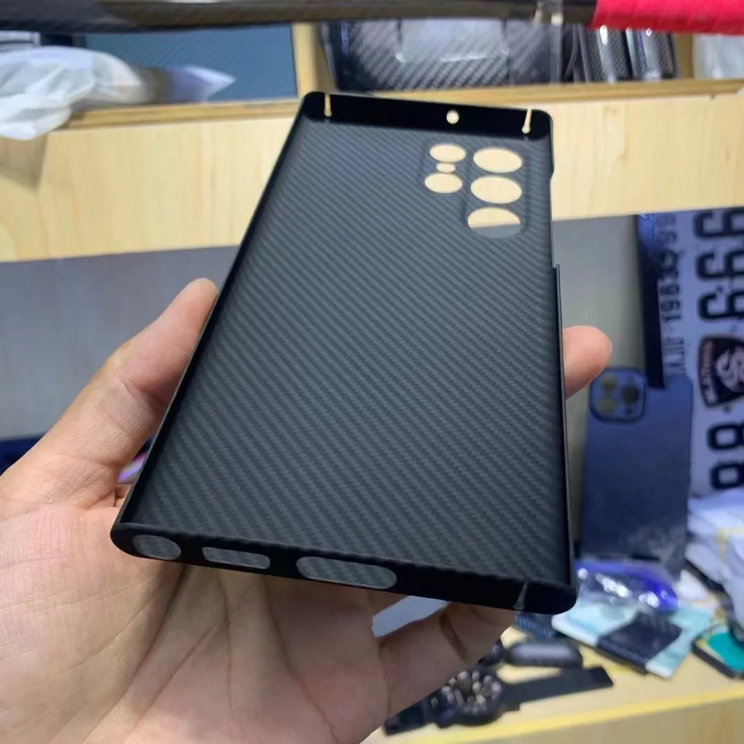 Najtaniej QADIR Czysta Obudowa Z Włókna Węglowego Do Samsung Galaxy S22 Ultra Etui Kolorowe Włókno Aramidowe Ultra Cienka Obudowa Telefonu Do Galaxy S22 +