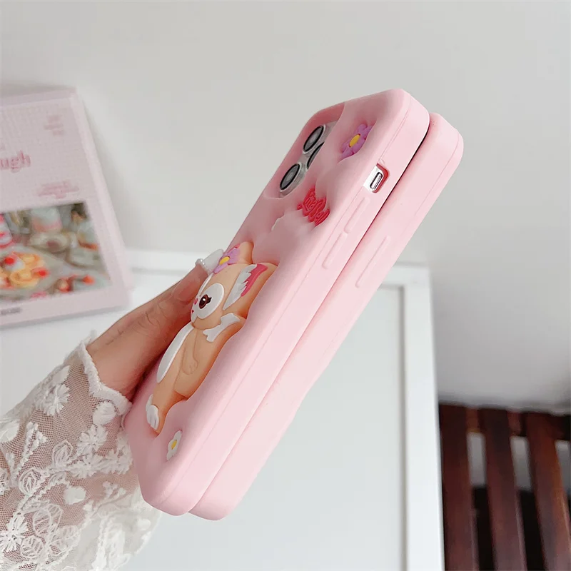 Мягкий силиконовый чехол для телефона с рисунком Диснея iPhone 11 12 13 14 15 Pro Max Lotso Stitch