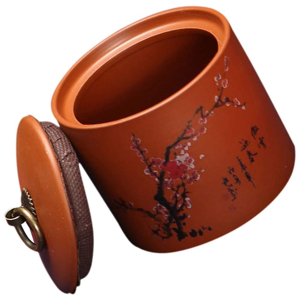 

Sealed Tea Supplies Tea Storage Box Organizer Ceramic Tea Airtight Candy Jar With Lid Decoration for Candy Sugar Food
