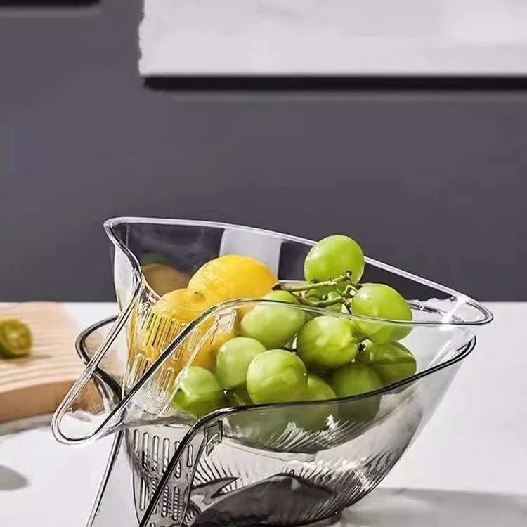 Multifunctional Washing Drain Baskets Household Vegetable Basin Kitchen Fruit Plate Cleaning Bowl Accessories