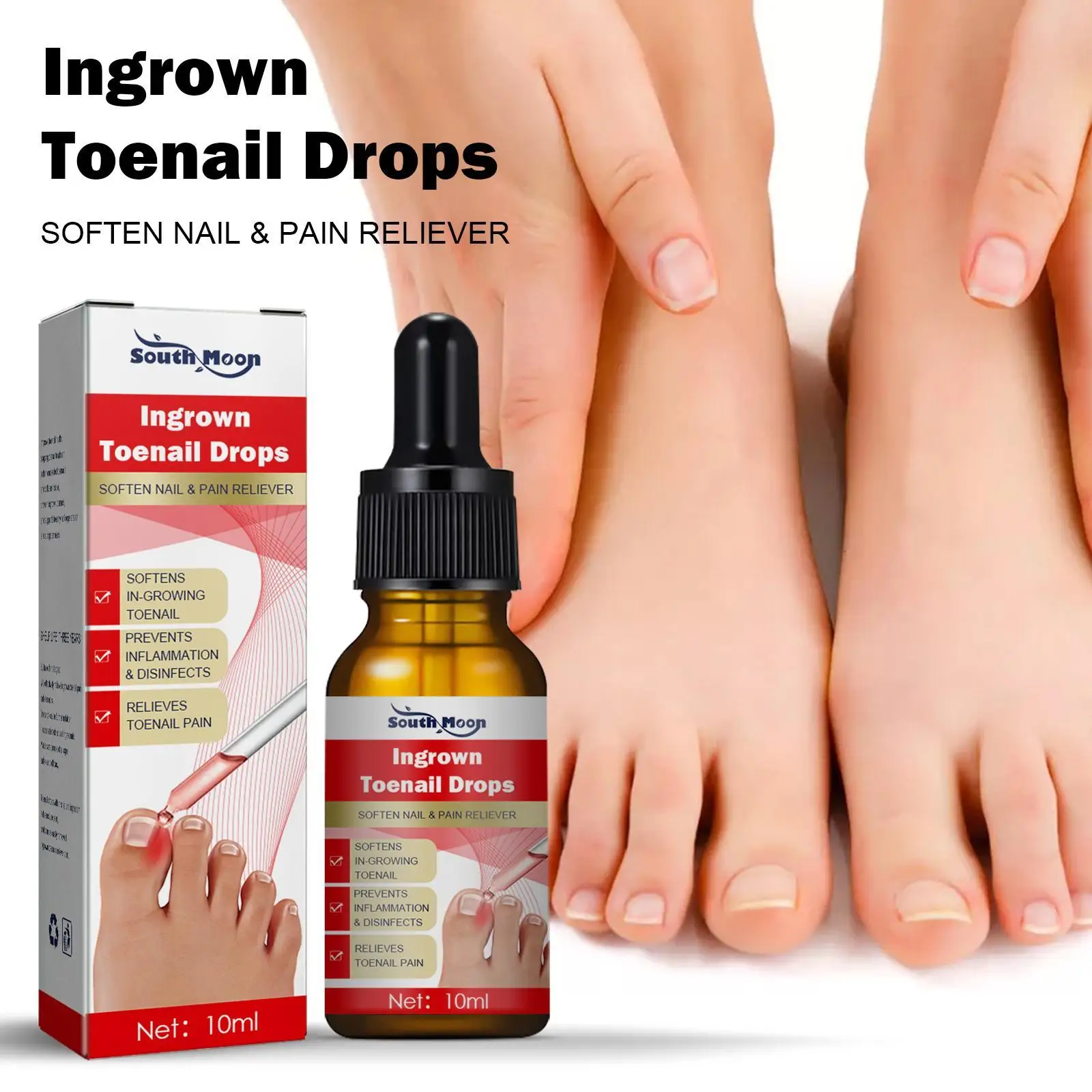 

10ml Ingrown Toenail Treatment Serum Nail Correction Recover Oil Pain Reliever Nail Softener Trim With Ease Oil Feet Health Care