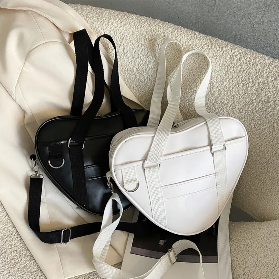 

Японские студенческие сумки, сумки в форме сердца, униформа JK для колледжа, унисекс, сумка на плечо, сумки-мессенджеры из искусственной кожи для женщин