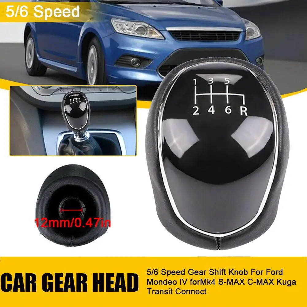 

5/6 Speed Car Gear Shift Knob for FORD Mondeo IV forMk4 S-MAX C-MAX Kuga Transit Connect Car Interior Replacement Accessori X2B4