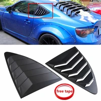 a pair car rear window louver cover panel louver quarter window louvers for cars for subaru brz 2013 2018 for toyota scion frs
