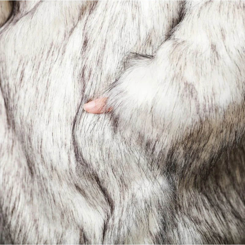 2022 New Faux Fur Jackets Outerwear Fashion Turn-Down Collar Wide-waisted Women Winter Coat Windproof Coat Ladies Fur Parkas
