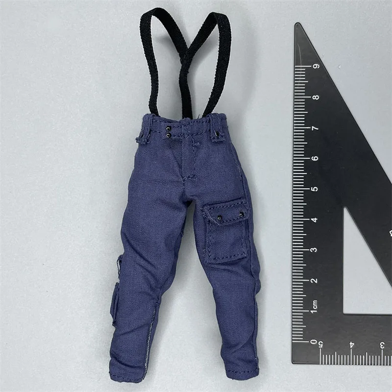 

1/12 DID Pocket Hero Series MI6 Agent Loose Denim Trousers Jumpsuit Bib Pants for 6inch Action Figure Model Toy