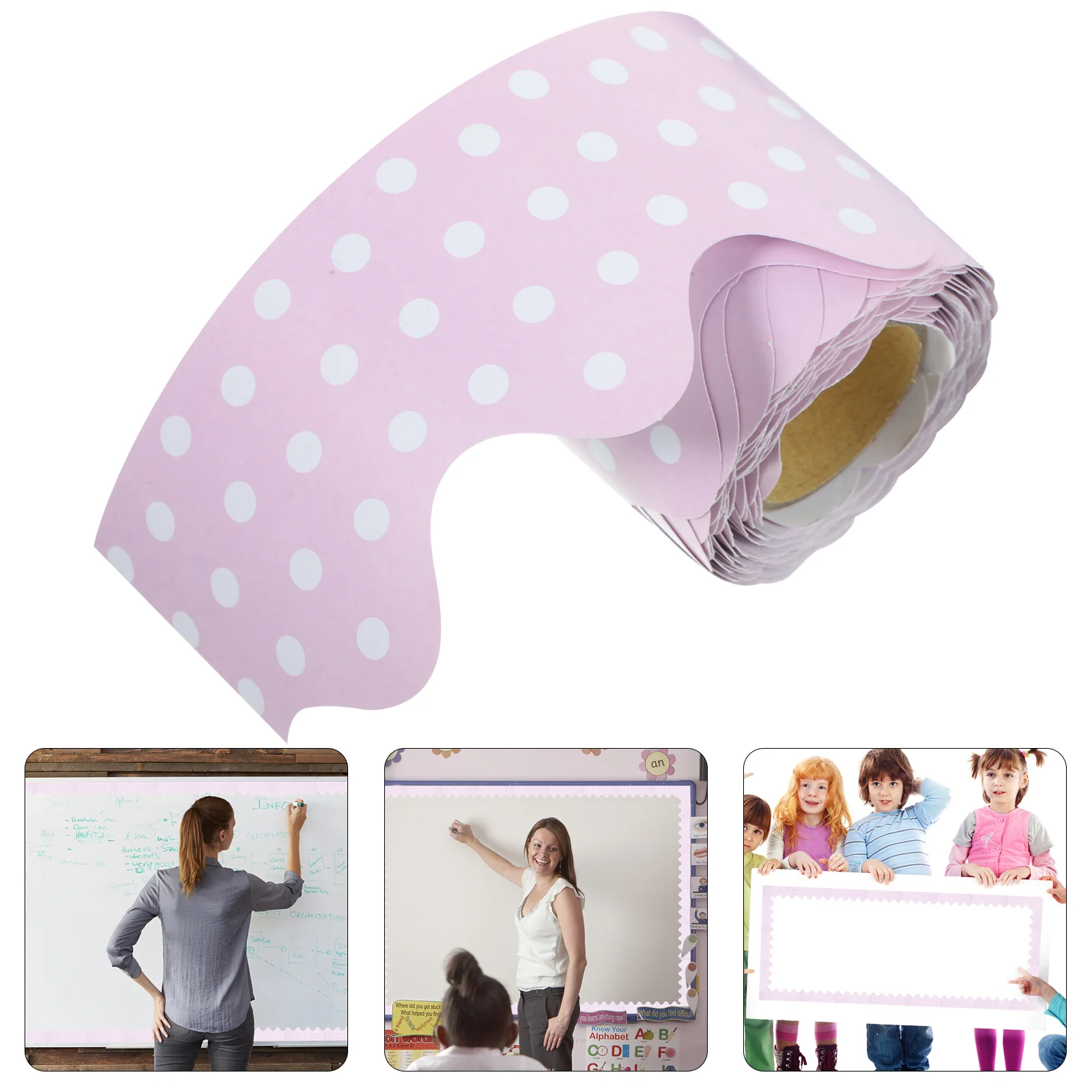 

Detachable Primary School Chalkboard Coated Paper Wear-resistant Border Sticker