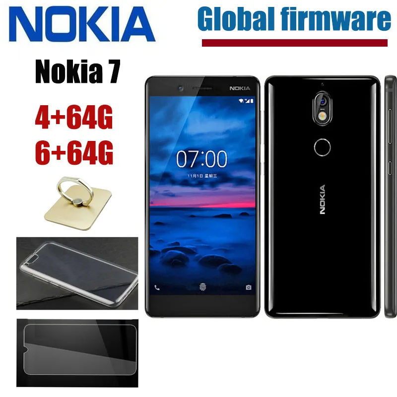 Nokia 7 Восьмиядерный 5 2 дюймов 4 ГБ ОЗУ 64 Гб ПЗУ 16MP камера Android смартфон
