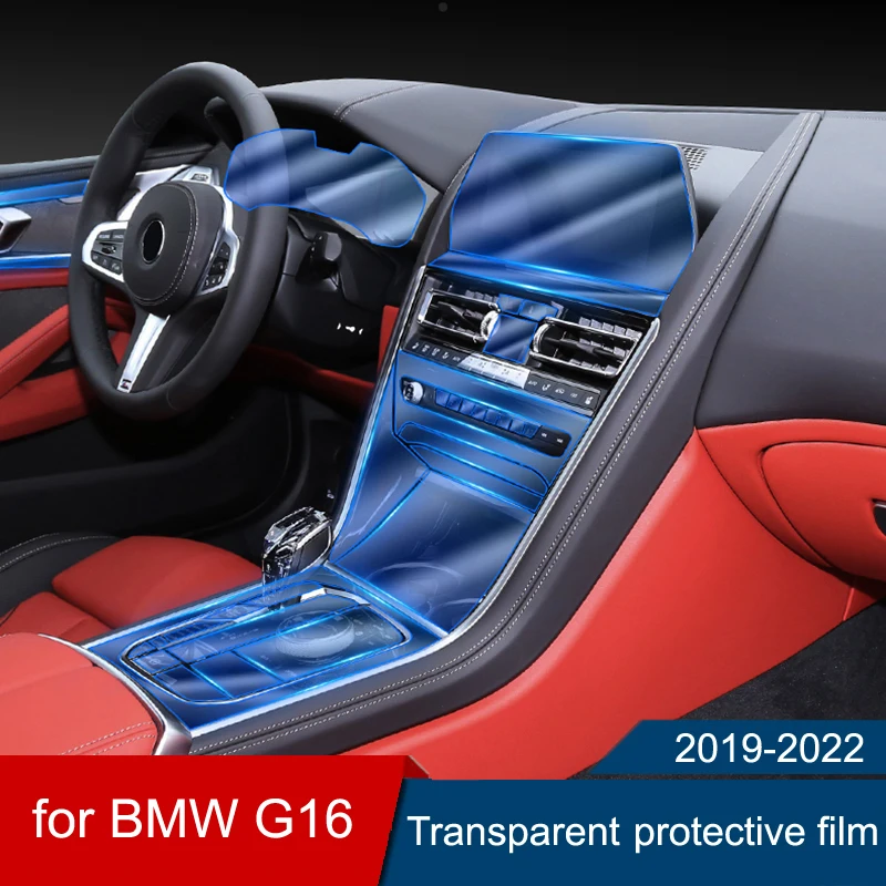 

Car transparent protective film car interior decoration film for BMW G16 central control navigation film 2019 2020