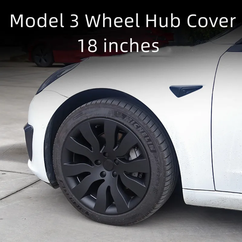 

Колпачок ступицы для Tesla Model 3, 18 дюймов, 4 шт., колпачок ступицы 2018-2023, сменная колпачок на колесо, Автомобильная крышка с полным ободом, аксесс...