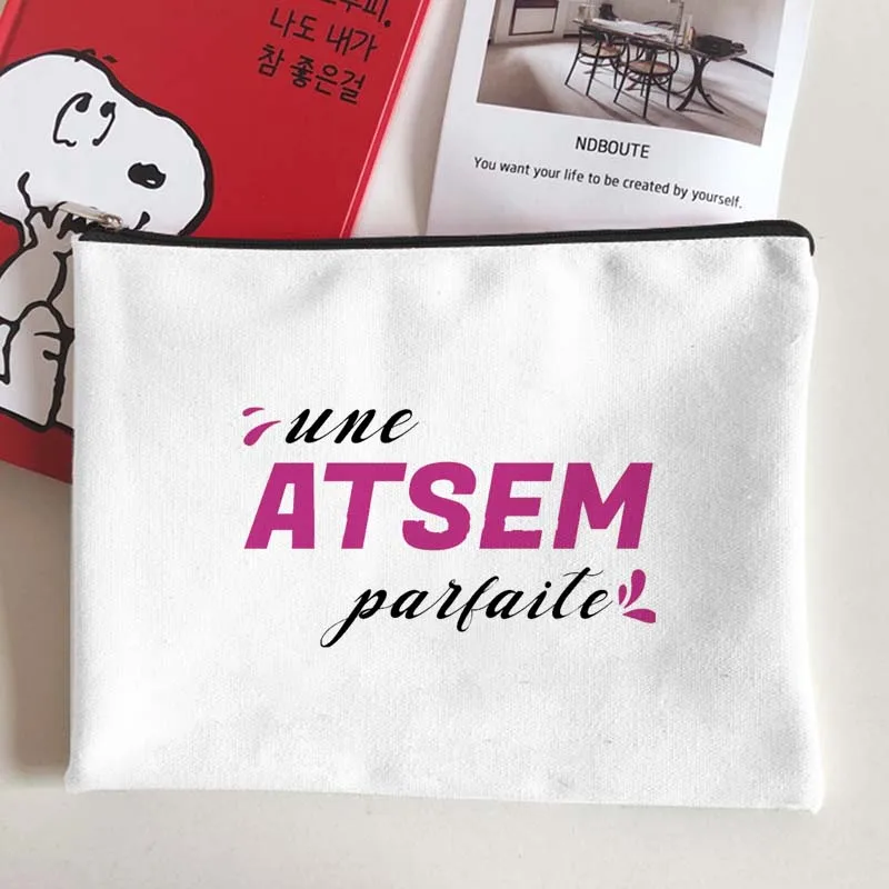 Супер спасибо Atsem подарок учителю сумки для макияжа Женская несессер косметичка