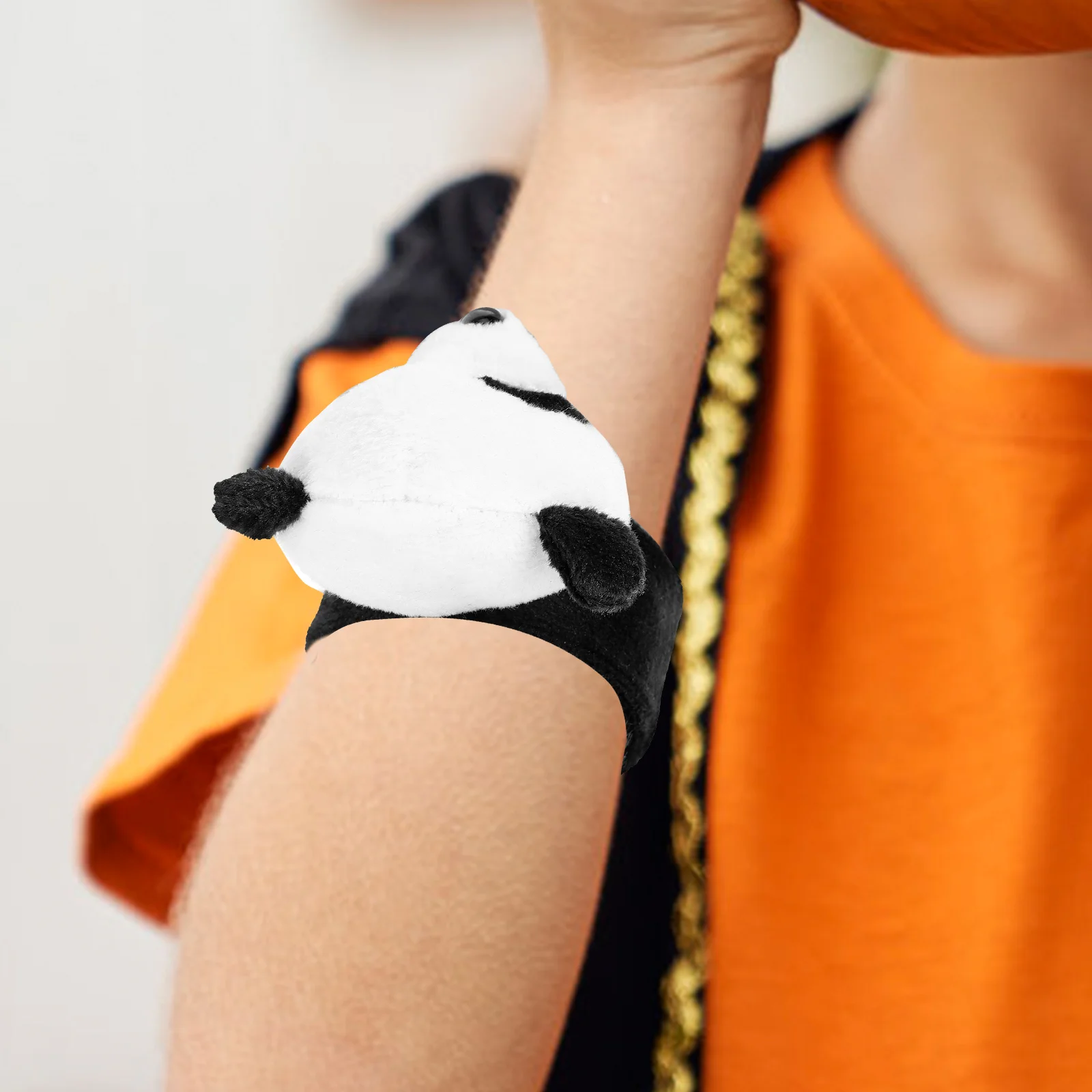 

3pcs Snap Stuffed Animals For Babies Panda Shape Theme Party Favor Decoration Stuffed Animal Adornment