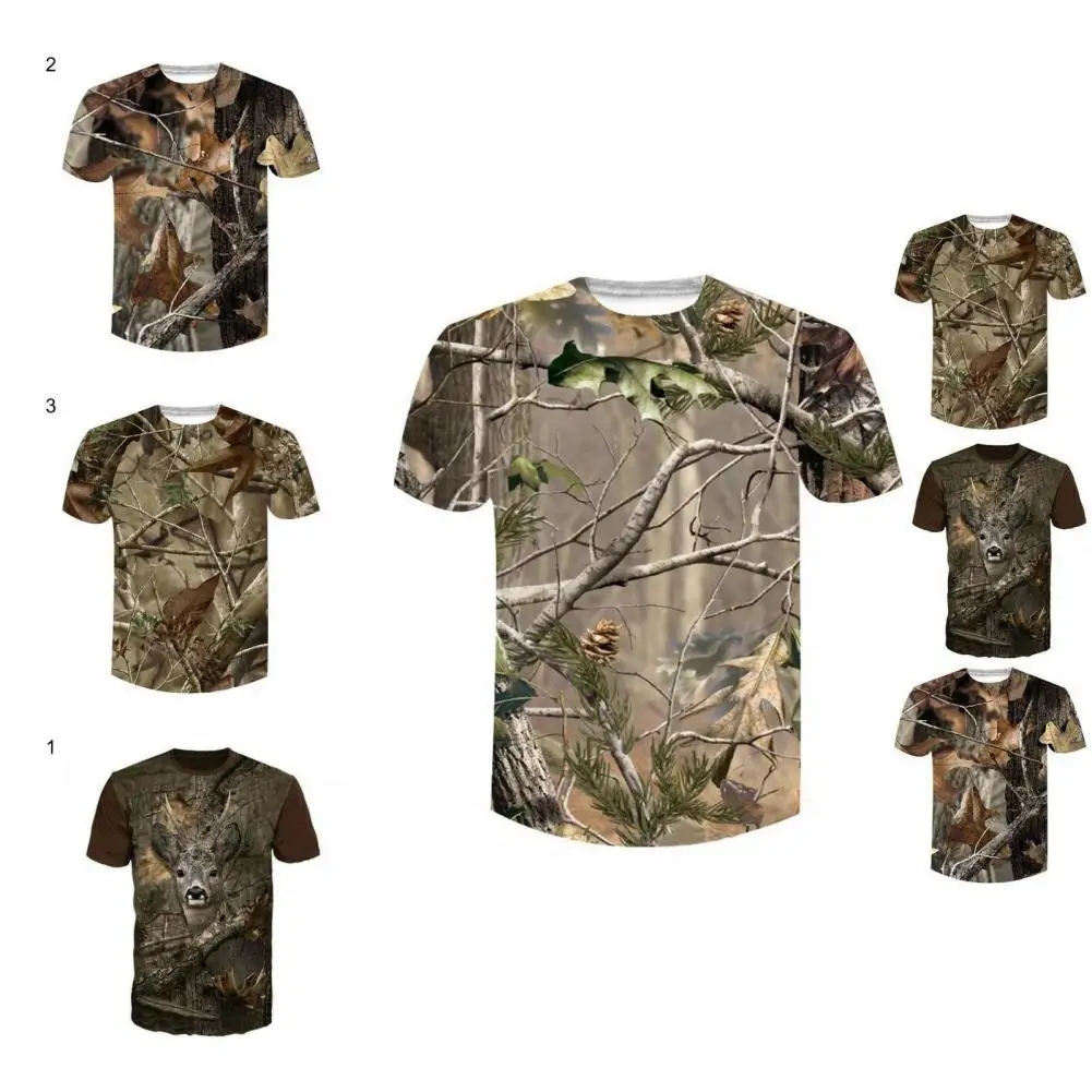 

Футболка Мужская дышащая, яркий Камуфляжный топ с животными, для дома, на лето