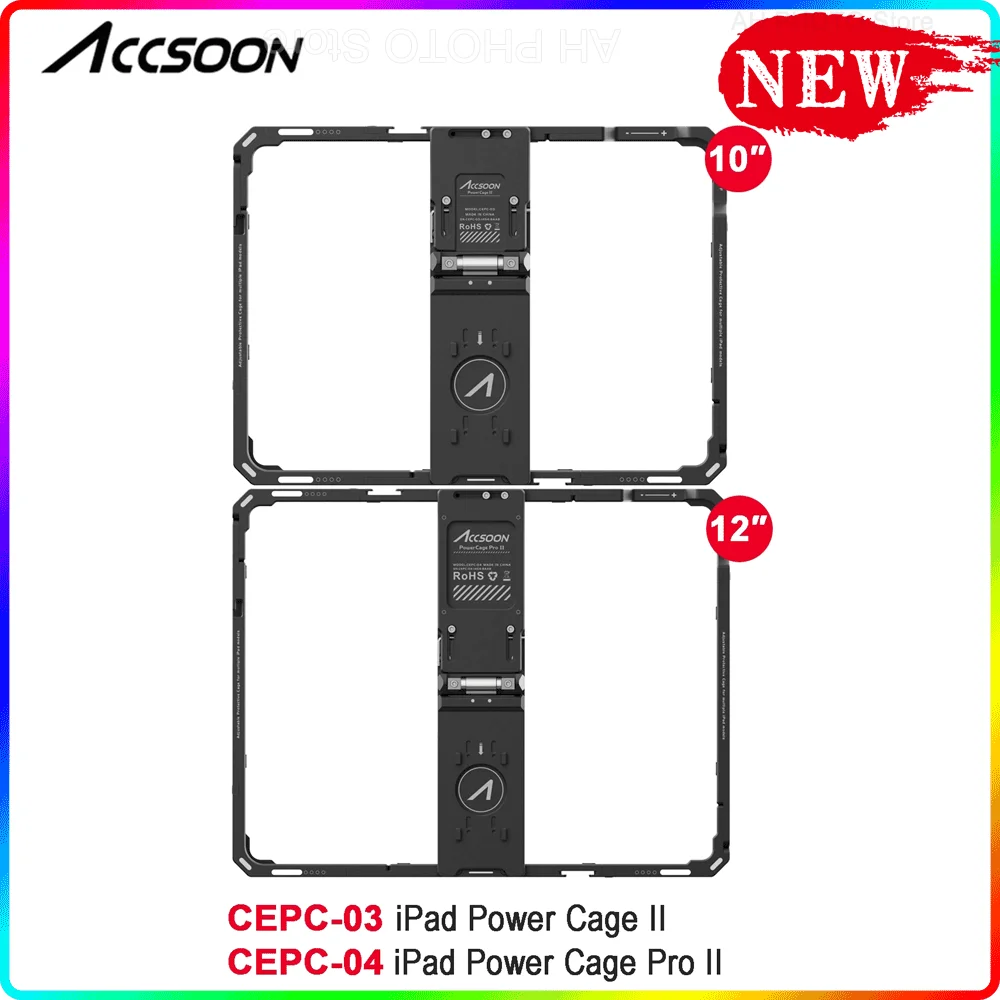 

Accsoon CEPC-03 iPad Power Cage Pro II для iPad Air Pro 10/12 дюймов защитный чехол с держателем адаптера батареи Новинка