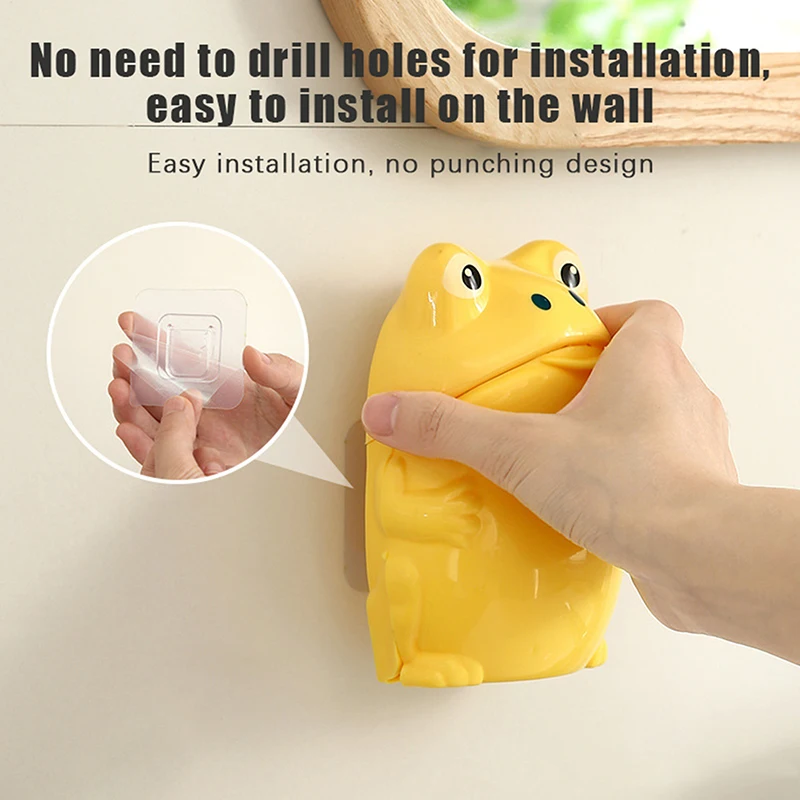 Креативная мыльница в виде лягушки держатель для мыла на присоске прочная