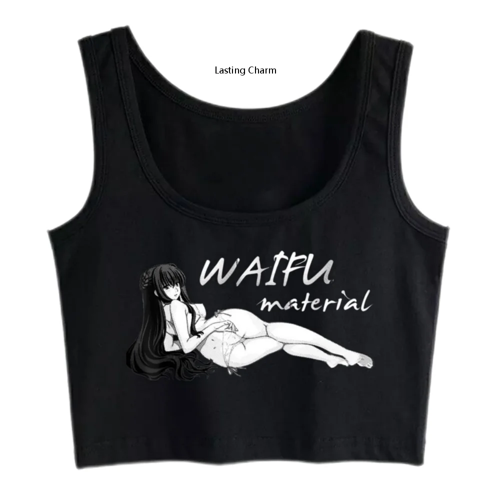 

Sport Anime Hentai Waifu Material Comics Crop Top Ahegao Cool Print Tops