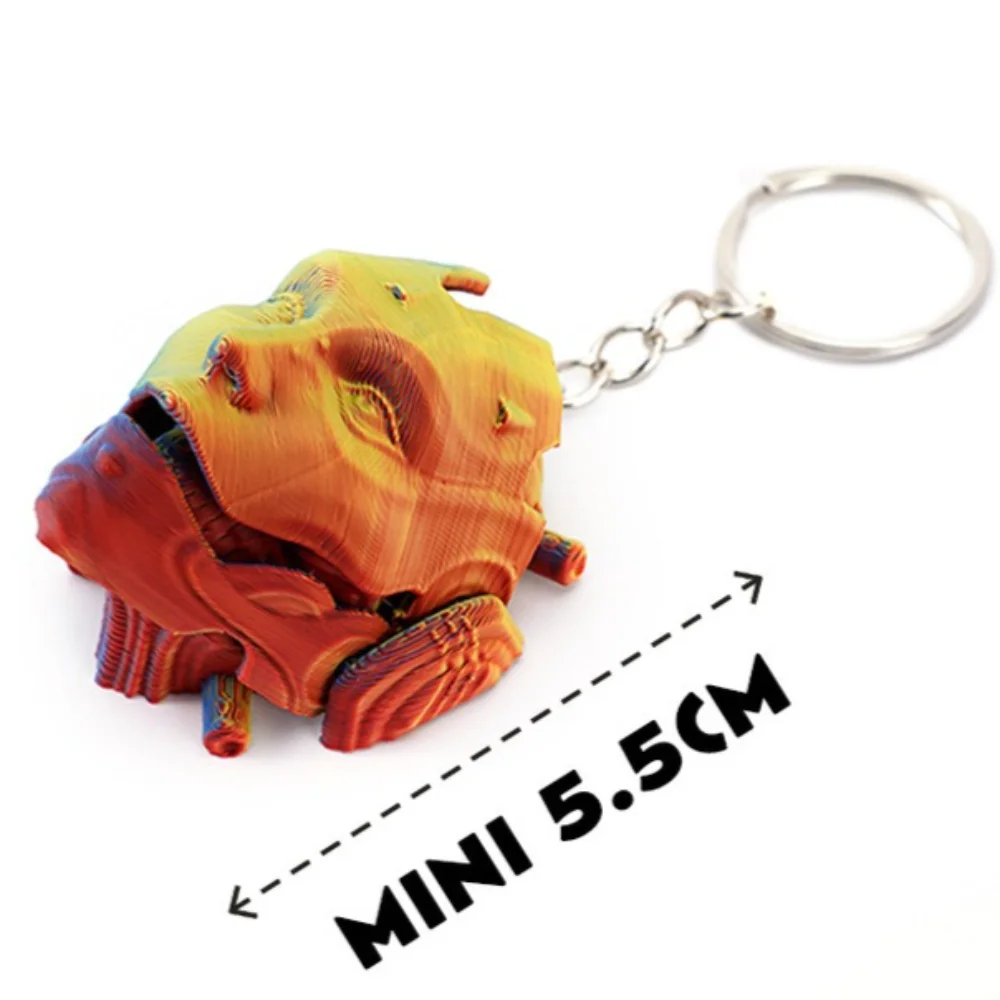 

3D печатная маска, маска черепа, флип-брелок, брелок для ключей, сумка, подвеска, автомобильный брелок, украшение на Хэллоуин, подарочный брелок