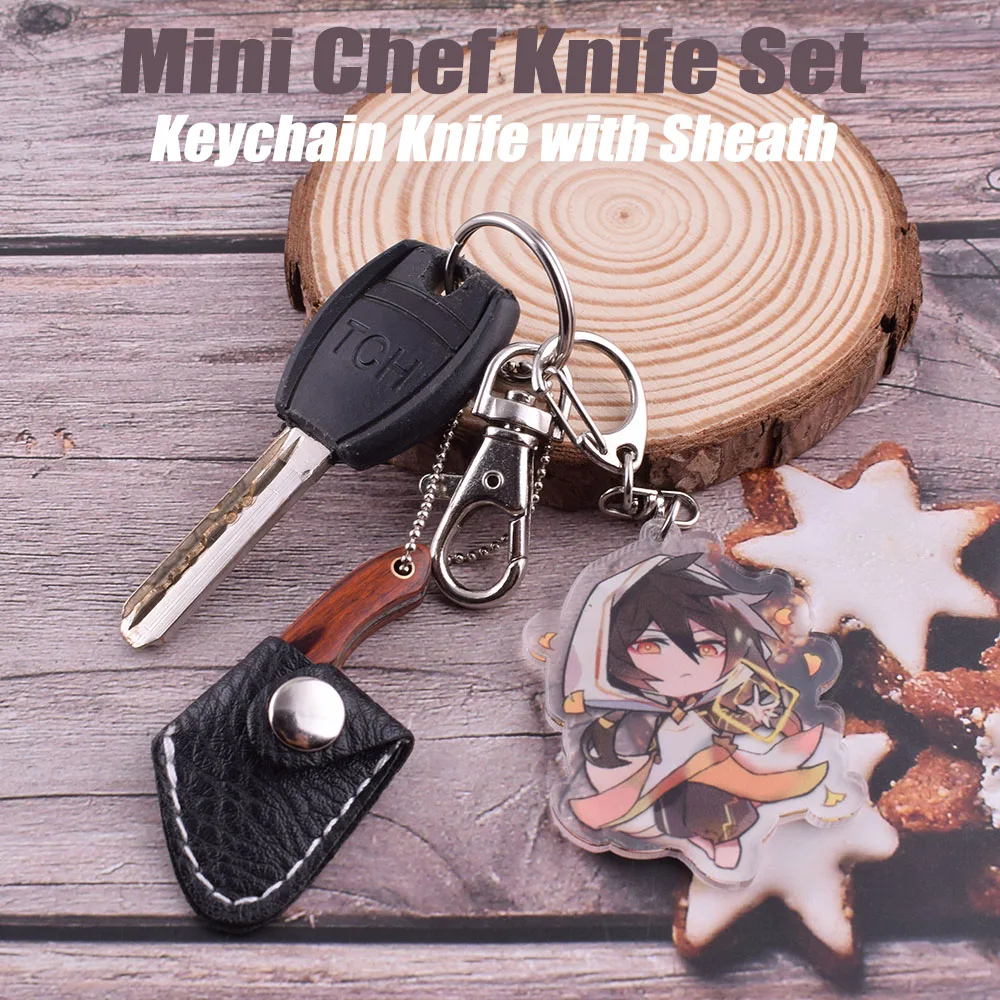 Набор мини-ножей шеф-повара-дамасский карманный нож крошечный Мясницкий для