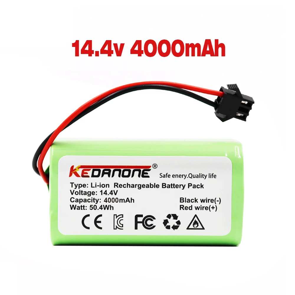 

3500mAh Brand NewINR18650 4S1P Battery For DEXP MMB-300 X500 X520 X600 Mamibot EXVAC660 EXVAC880 Robot Vacuum Cleaner Battery