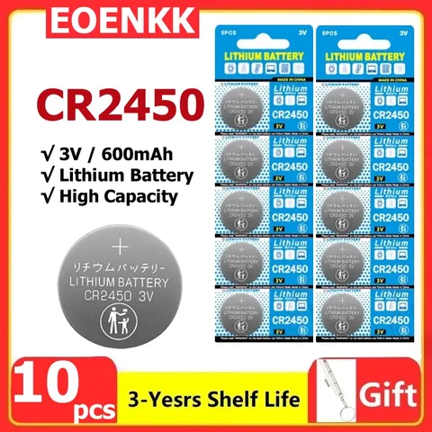 Кнопочные батарейки CR2450 EOENKK