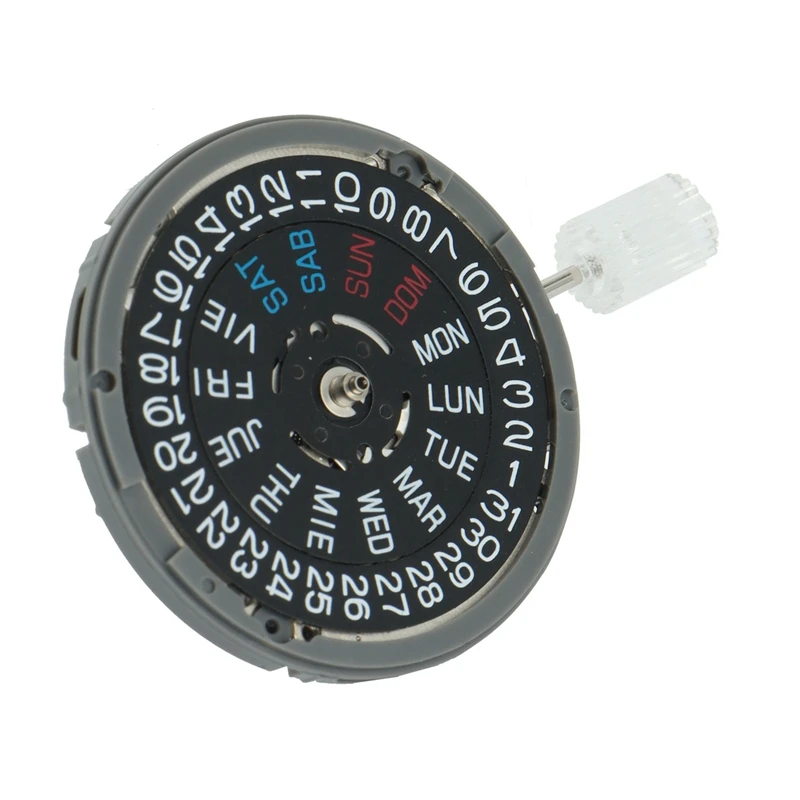 NH36 English Date Week Automatic 3.8 O'clock Crown Watch Movement Mechanical Replacement Parts