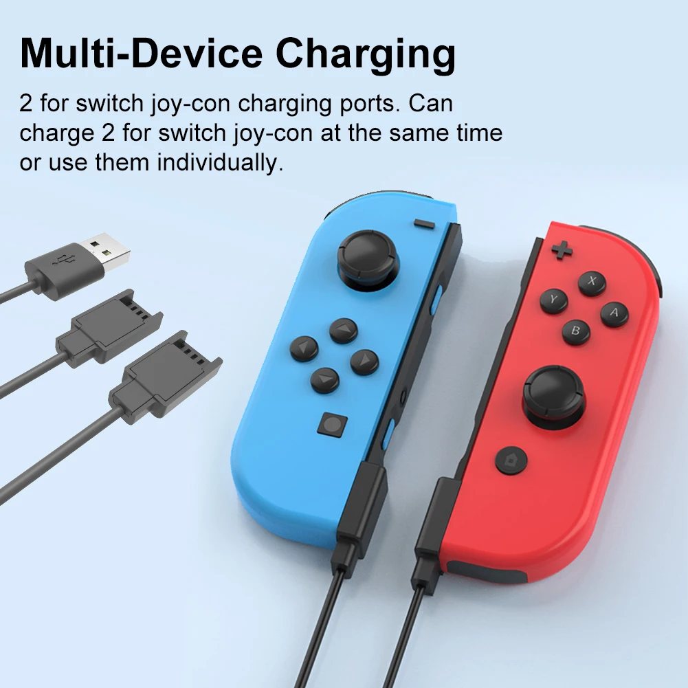 USB-кабель для зарядного устройства контроллера Joycon 2 в 1