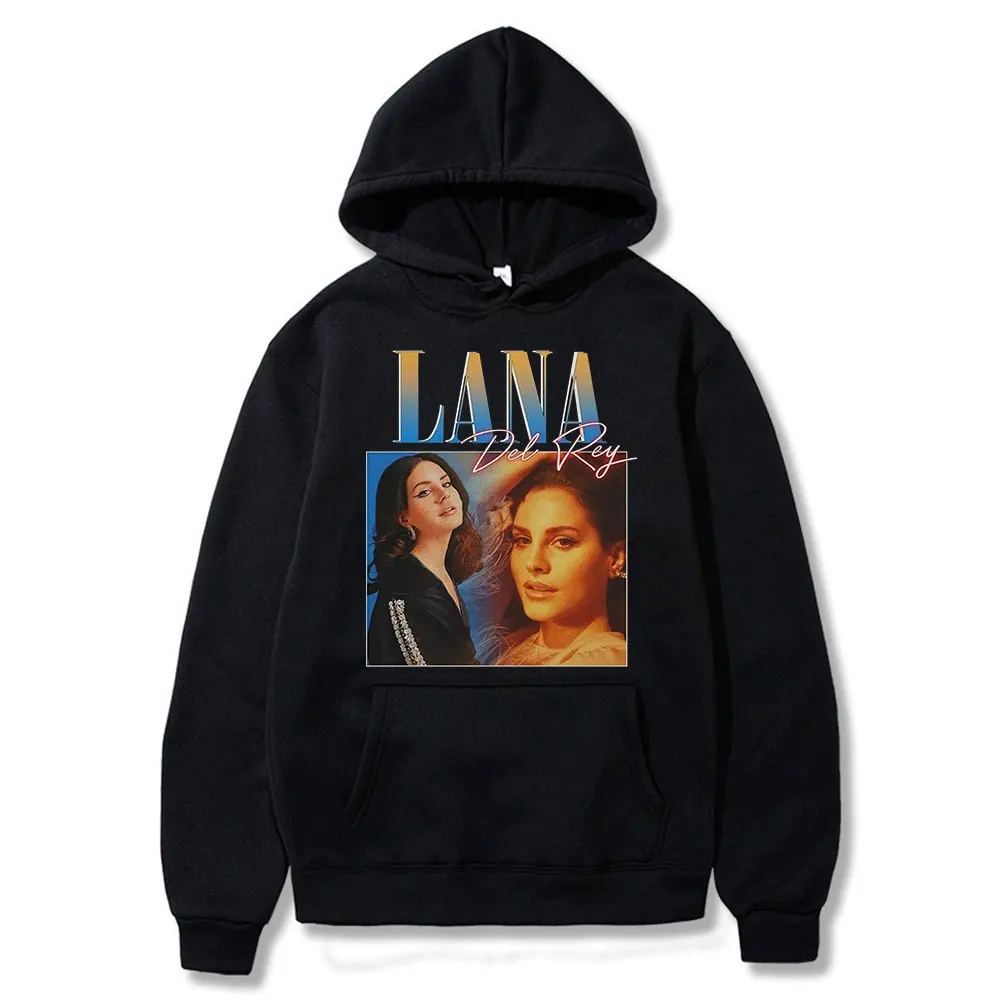 

90s Lana Del-Rey-Graphics Print Hoodies Women Men Cotton Long Sleeve Sweatshirt Streetwear Harajuku Vintage Unisex Pullovers