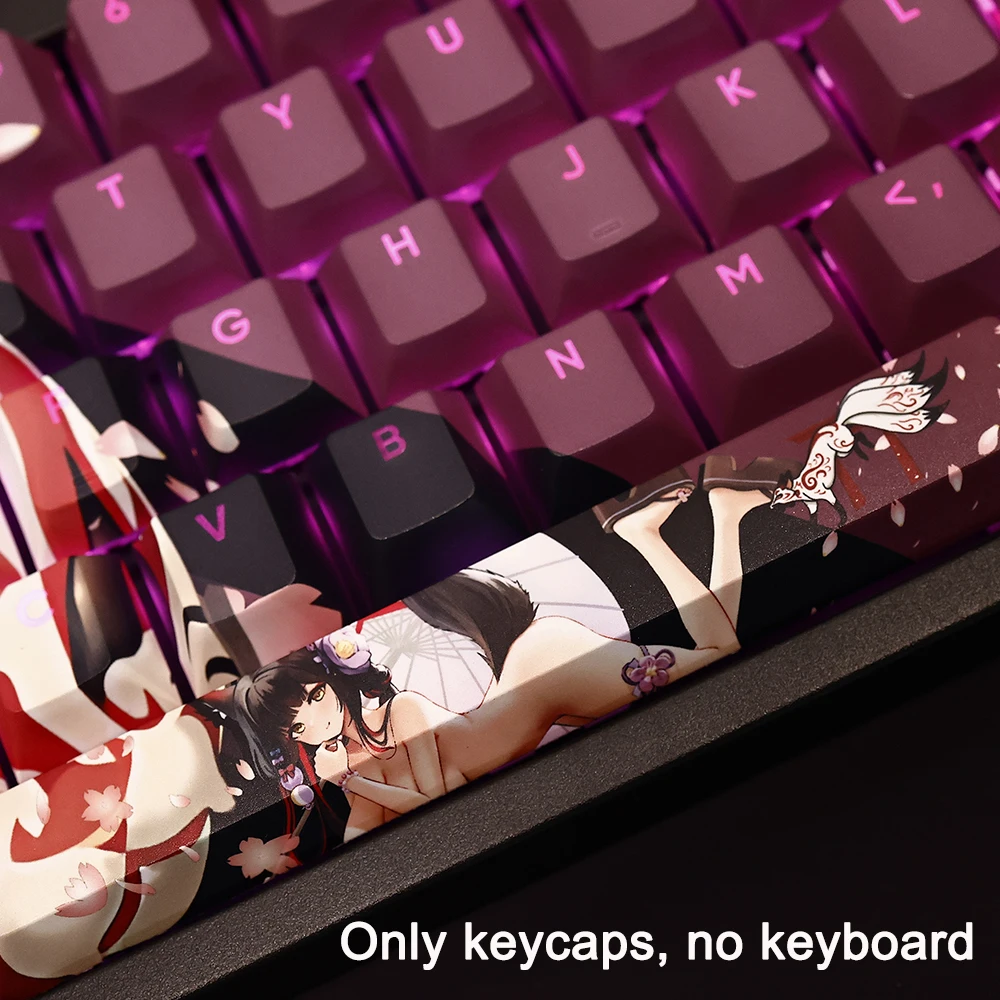 Колпачки для клавиш с подсветкой аниме-игры 108 колпачков 61 87 104 1 комплект