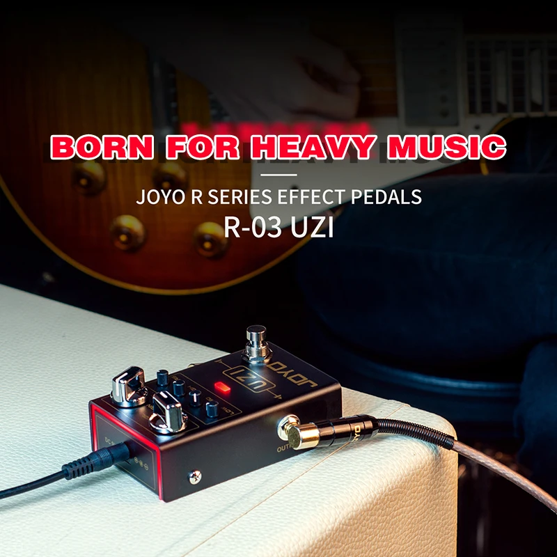 Joyo R-03 distortion effector, single piece distortion of electric guitar, high gain, heavy music effector, freight free.