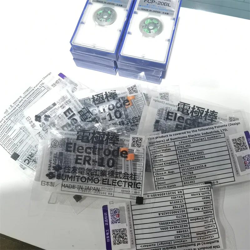 Newest Original ER-10 Electrodes for Sumitomo Type-39 TYPE-66 TYPE-81C T-600C 400S Fiber Optic Fusion Splicer Electrode Rod