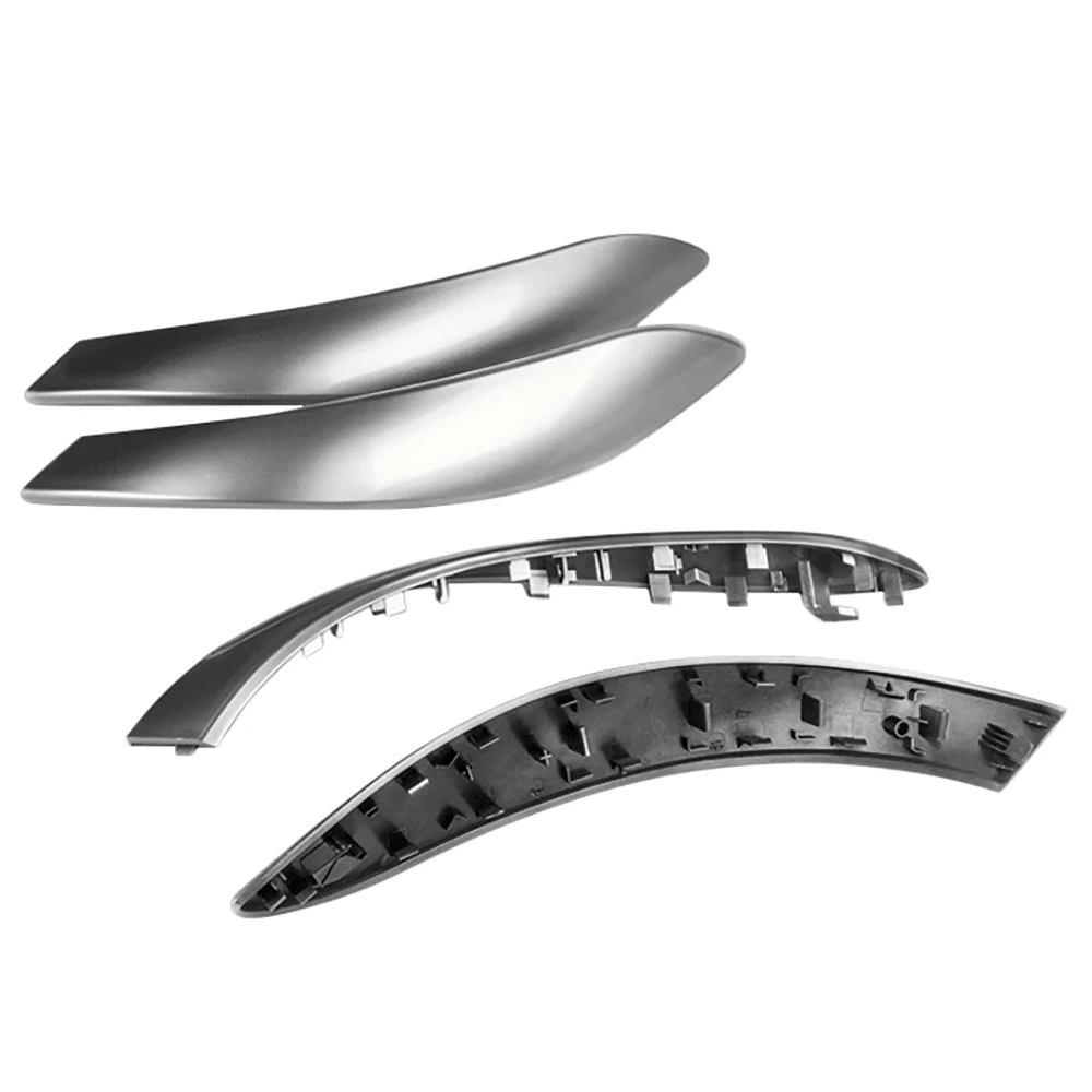 

4Pcs Silver Car Inner Door Handle Trim Pull Grab Panel Handle Replacement For-BMW F30 F31 F34 F35 F36