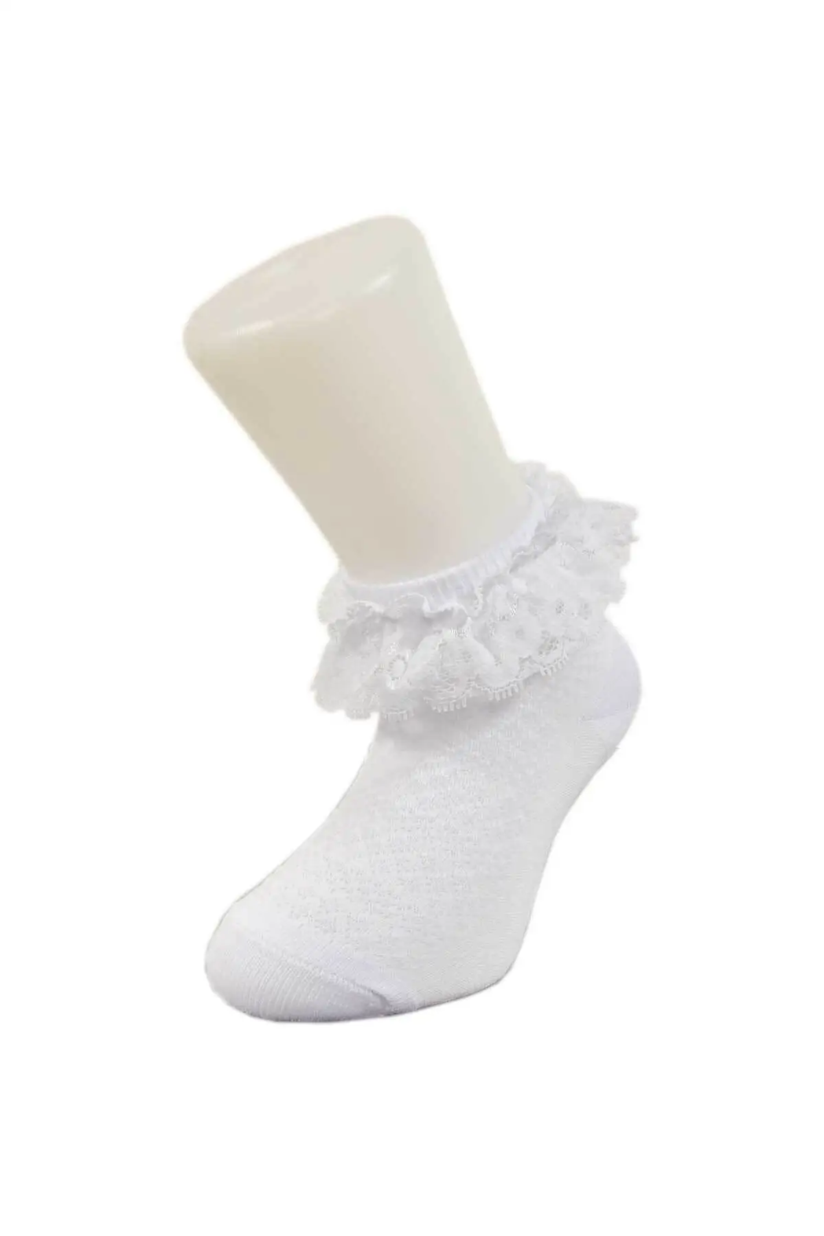

Children's white lace socks (6 pairs) 0-9 years old-pattern cotton socket socks to escape