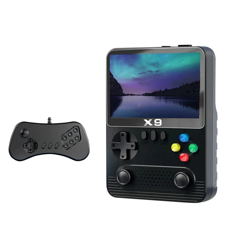 Портативная игровая консоль X9 3 5 дюйма 10000 игр двухплееры 6000 мАч с функцией Power Bank