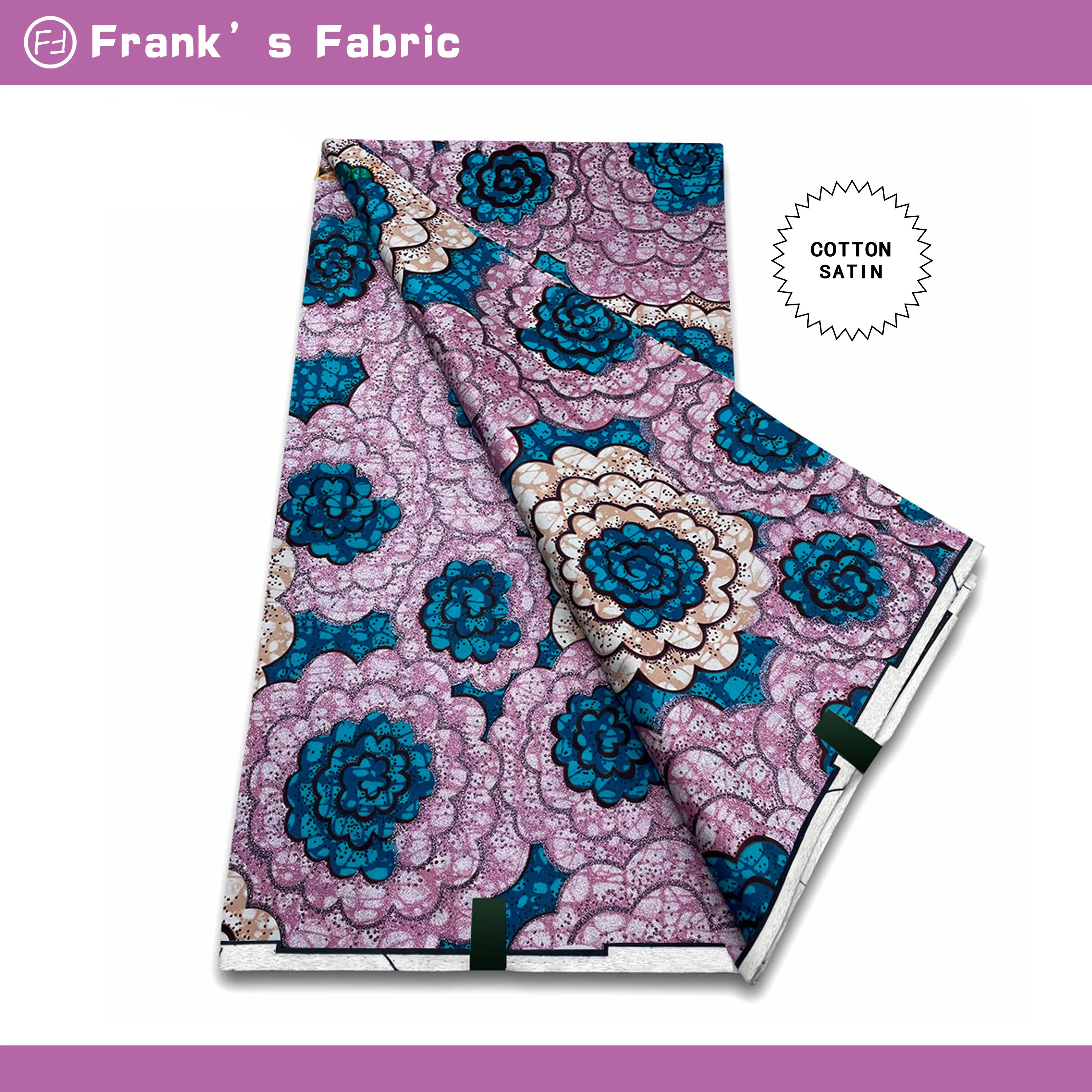 

100%Super Fabric 6 Yards Ankara Fabric African Wax Fabric Ankara Block Prints Batik Dutch Fabric For Wedding Party VL 07