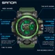 SANDA Brand Luxury Men's Watches 50M Waterproof Dual Display Sports Quartz Watch For Male Electronic Wristwatch Relogio Masculin Other Image