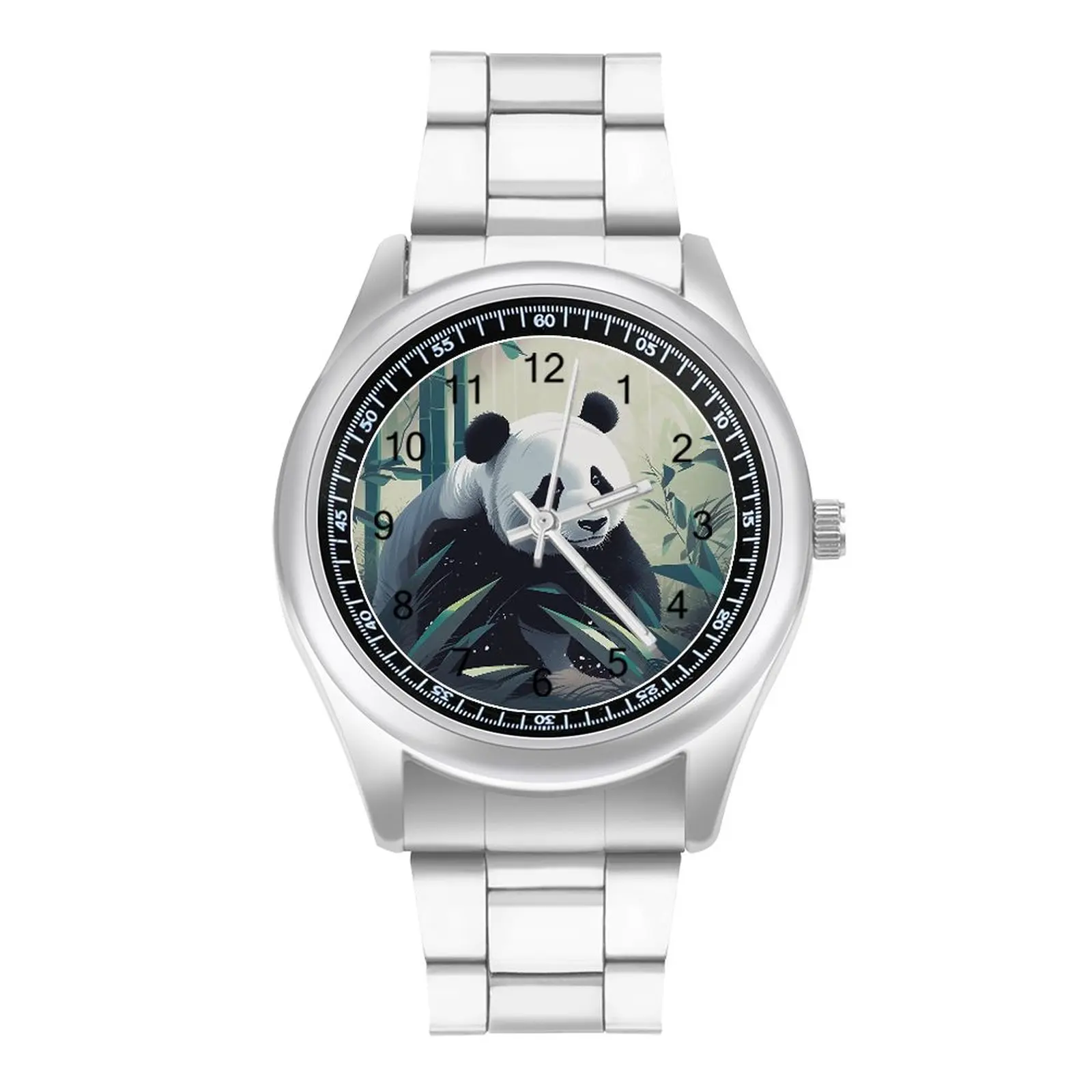 

Panda Quartz Watch Soft Colors Harmonious Elegant Girl Wrist Watch Photo Stainless Gym High Quality Wristwatch