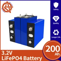3.2V Lifepo4 200AH Battery Brand New Rechargeable Lithium Iron Phosphate Battery DIY 12V 24V 48V RV Boat Solar System Golf Cart