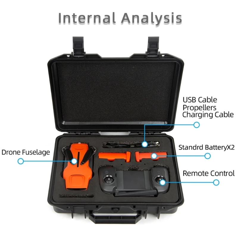 Водонепроницаемый твердый чехол для переноски Взрывозащищенный чемодан