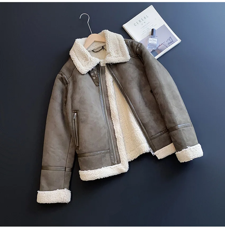 

Мужская Двухсторонняя куртка из искусственной овчины, с флисовой подкладкой, новинка 2022