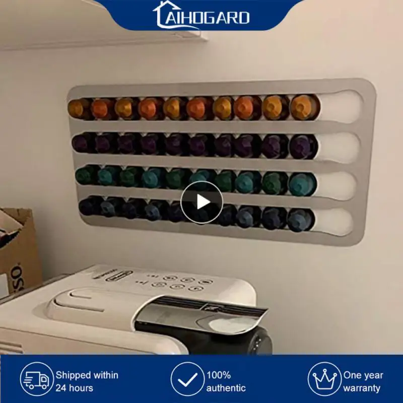 

2/3PCS Nespresso Capsule Storage Rack Storage Aluminum Bracket Can Accommodate 24/40 For Kitchen Bar Cabinet Tile Restaurant