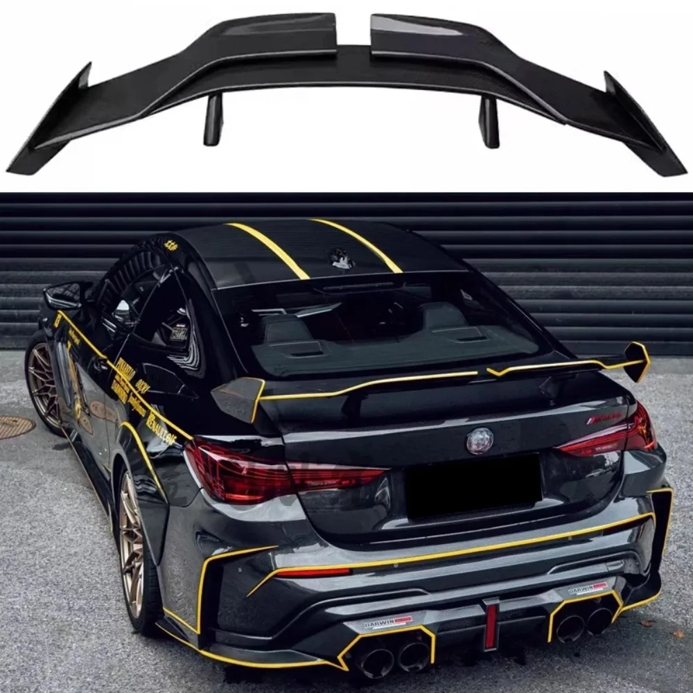 Для BMW M3 M4 G38 G80 G82 высокое качество углеродное волокно задний спойлер на крыло