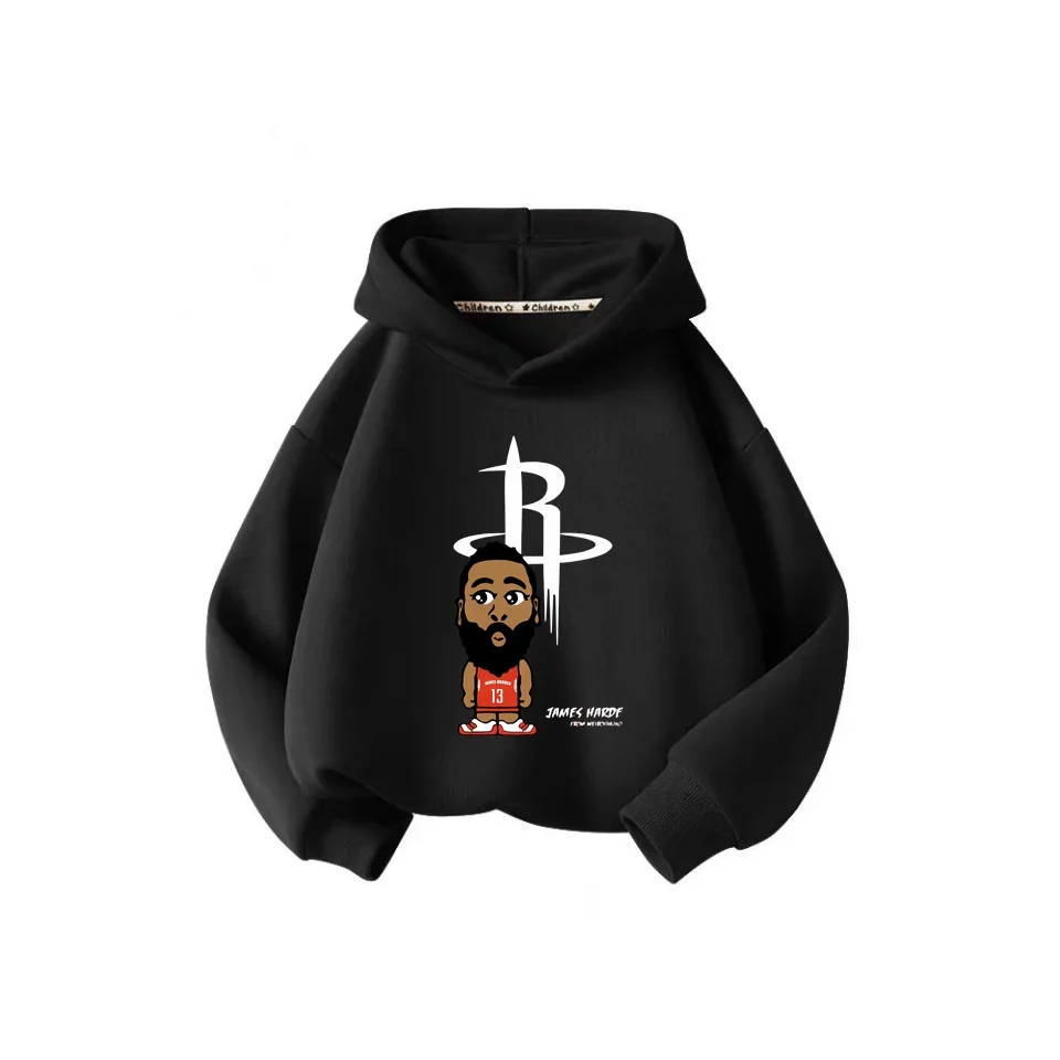 Детская Модная Толстовка НБА 2024 Осенний Теплый Топ Футболка Унисекс С Принтом All